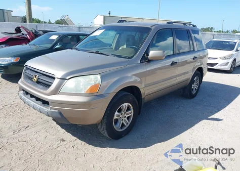 2004 Honda Pilot Ex-L из США, поврежденный, VIN 2HKYF185X4H507276